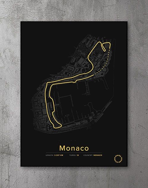 Monaco racerbane Plakat