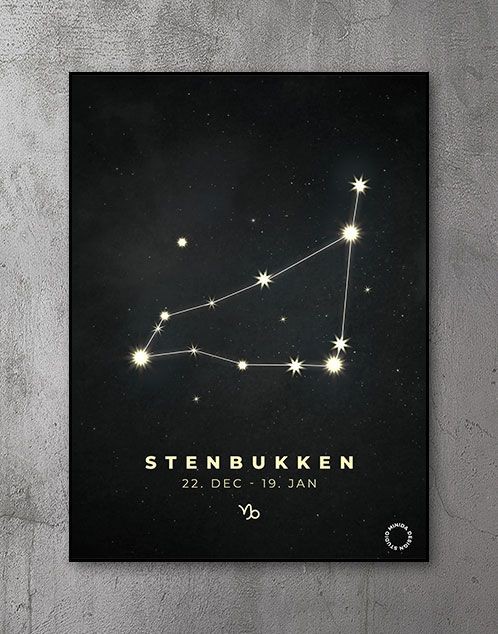 Plakat Stjernetegn stenbukken