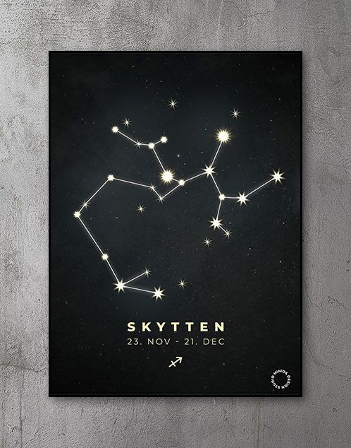 Plakat Stjernetegn skytten