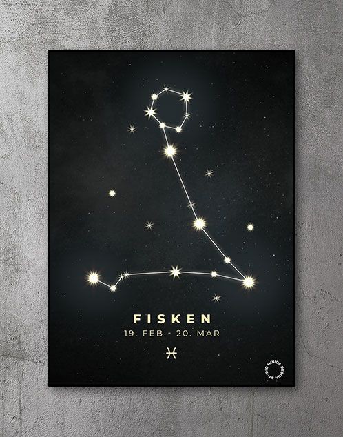 Plakat Stjernetegn fisken
