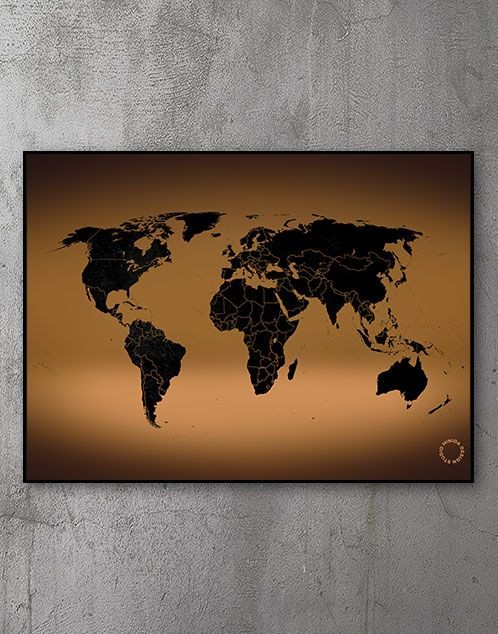 Plakater med verdenskort